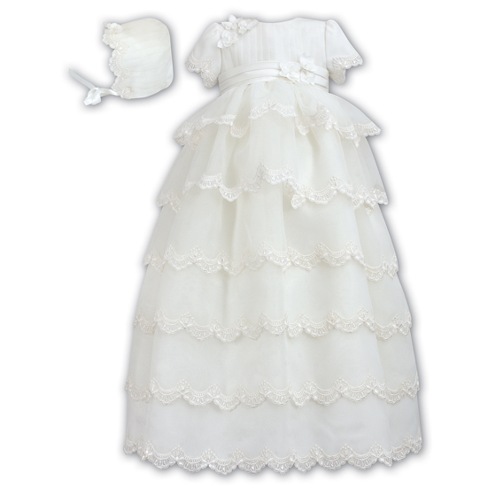 Sarah Louise Christening Robe & Bonnet - 188